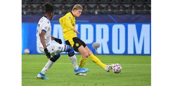 Erling Braut Håland a marqué 15 buts en 12 matchs en Ligue des champions